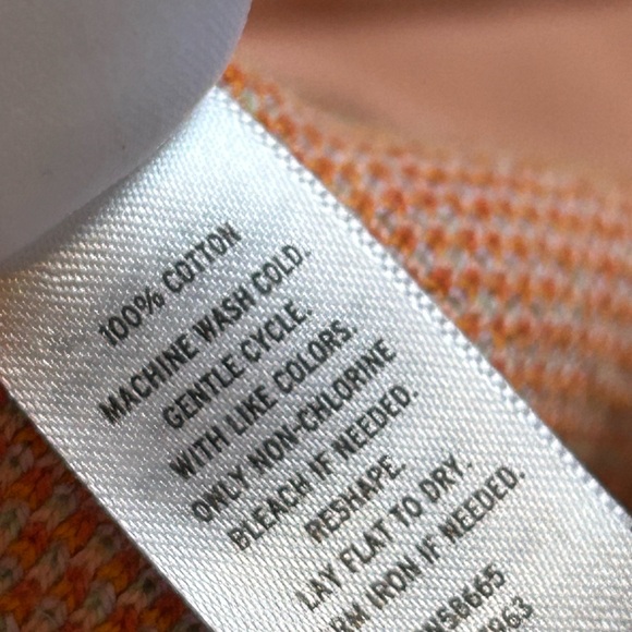 Baby blanket toddler Nordstrom boy girl color block waves 100% cotton knit - Picture 7 of 7